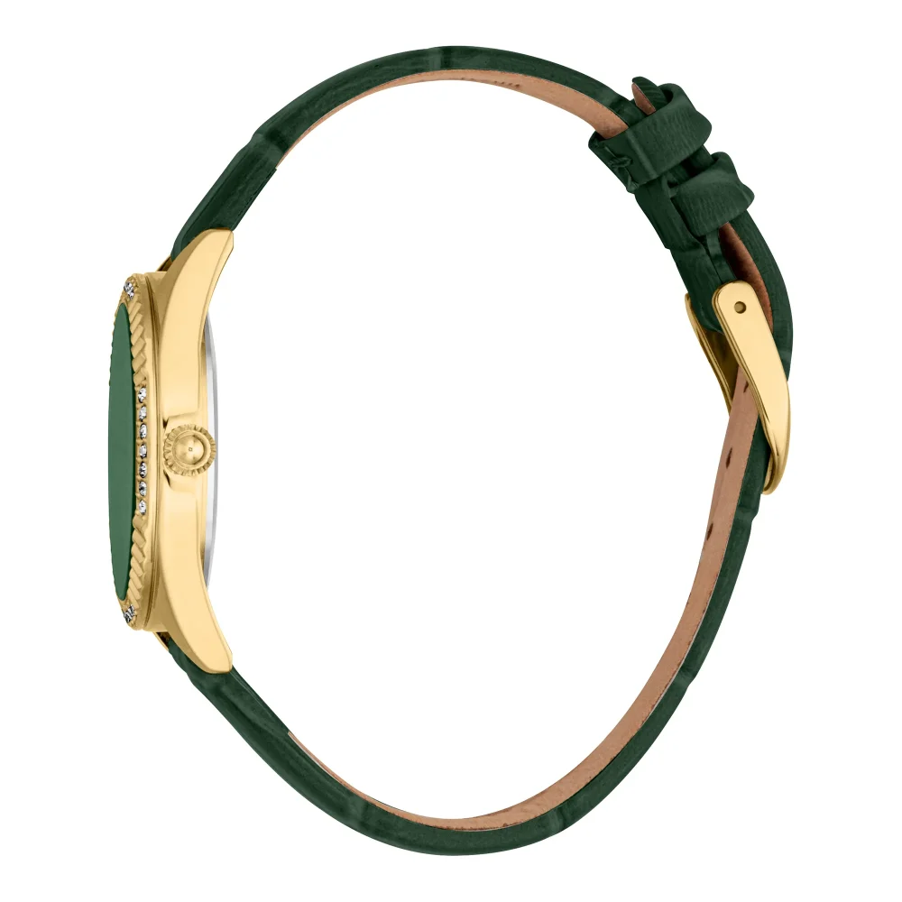 Just Cavalli SET Vittoria Glam Ladies Fashion Watch - Leather Green YG JC1L361L0025 video360