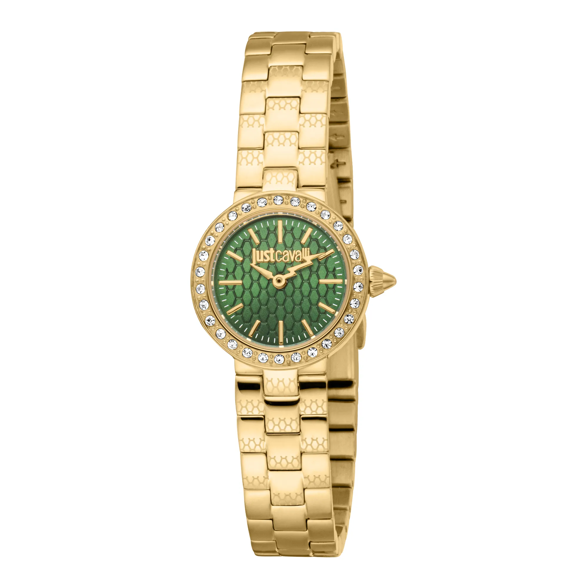 Just Cavalli Glam Chic Serenita Mini Ladies Fashion Watch - Yellow Gold Green JC1L362M0065 main image