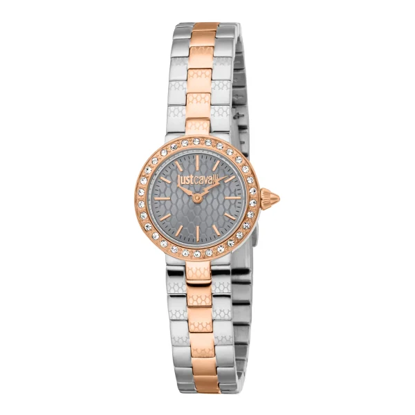 Just Cavalli Glam Chic Serenita Mini Ladies Fashion Watch - Two Tones RG Iron Grey JC1L362M0095 main image