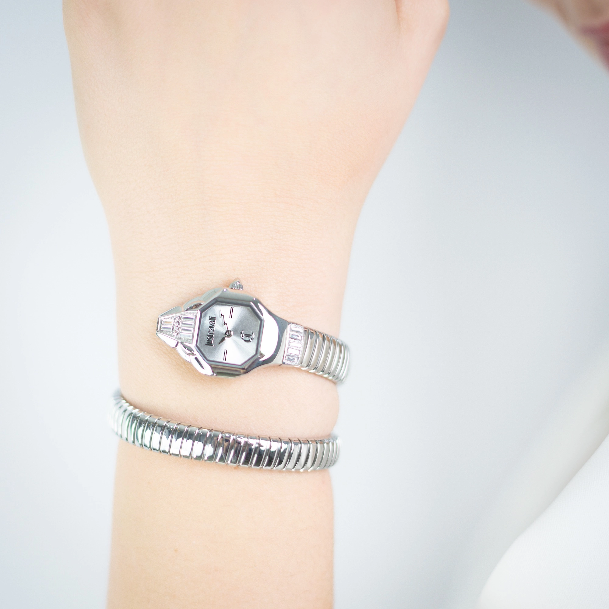 Just Cavalli Signature Snake JC1L326 Brillante Snake JC1L326M0015 weared watch image