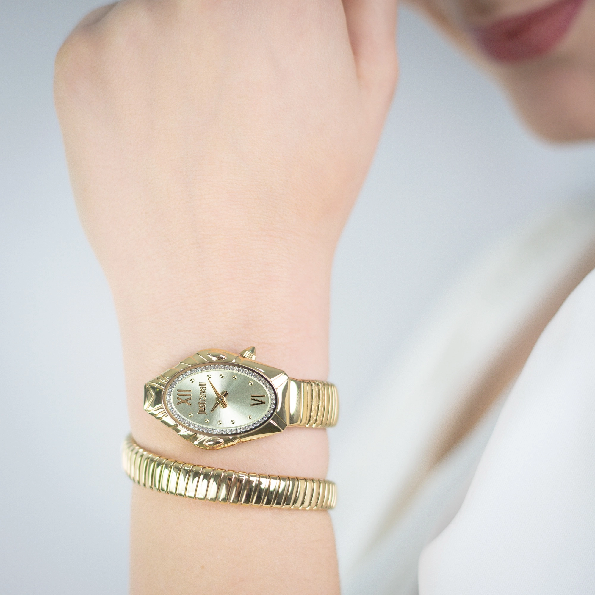 Just Cavalli Signature Snake JC1L357 Lirica JC1L357M0025 weared watch image
