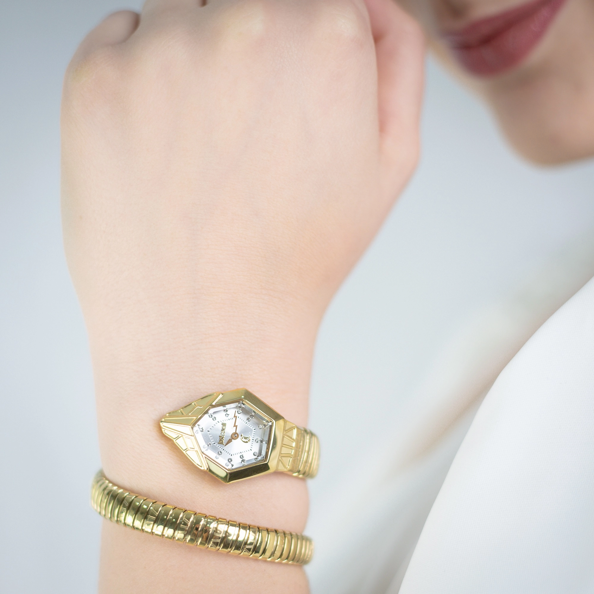Just Cavalli Signature Snake JC1L358 Gemma JC1L358M0035 weared watch image