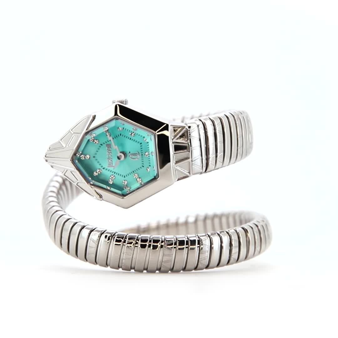Gemma Silver Turquoise - Just Cavalli Watches