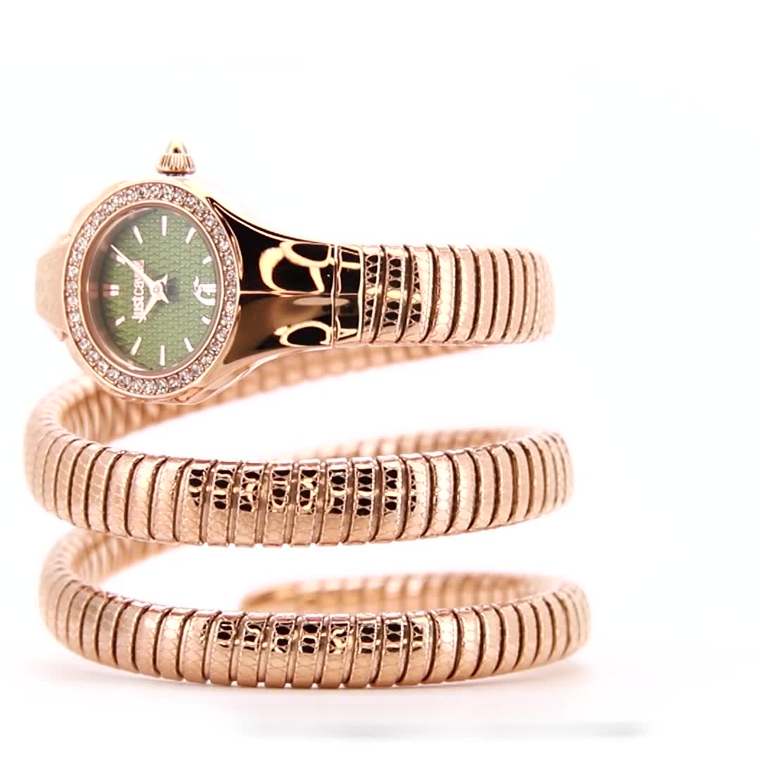 時計 knot SEASON LIMITED MODEL ROSEGOLD GREEN Seiko Mod Day-Date 