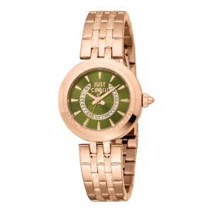 Just Cavalli Animalier Preziosa Ladies Fashion Watch - Rose Gold Olive Green JC1L314M0075 main image