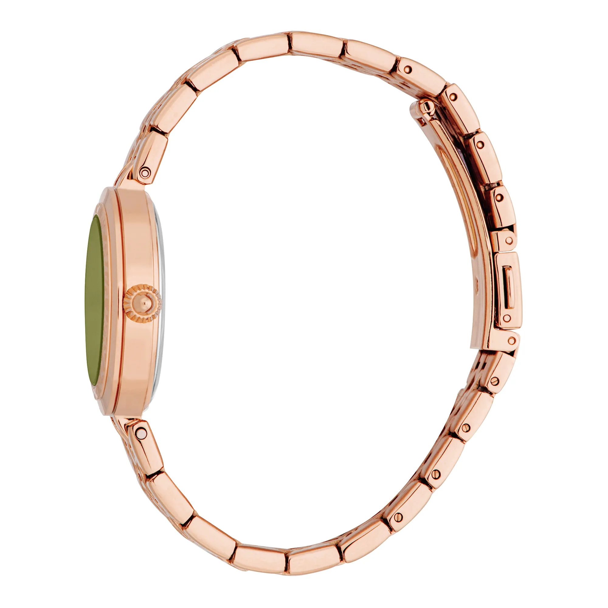 Just Cavalli Animalier Preziosa Ladies Fashion Watch - Rose Gold Olive Green JC1L314M0075 video360
