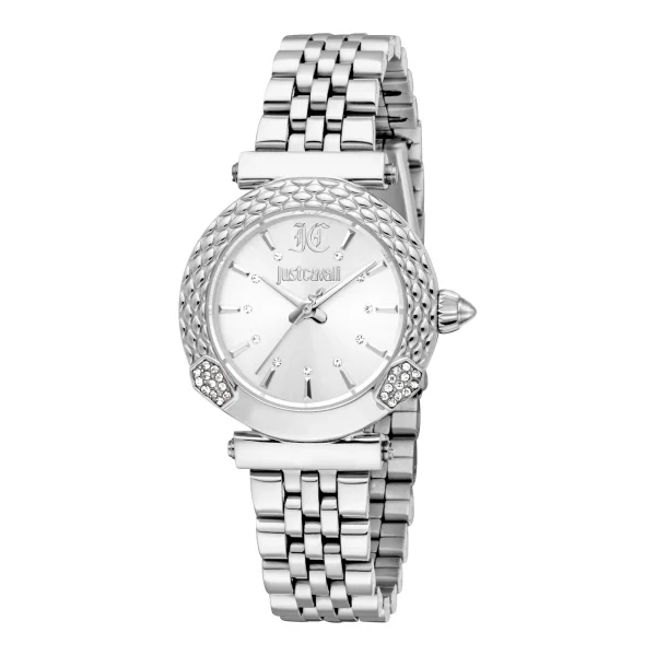 Just Cavalli Animalier Mistero Snake Ladies Fashion Watch - Silver JC1L332M0335 main image