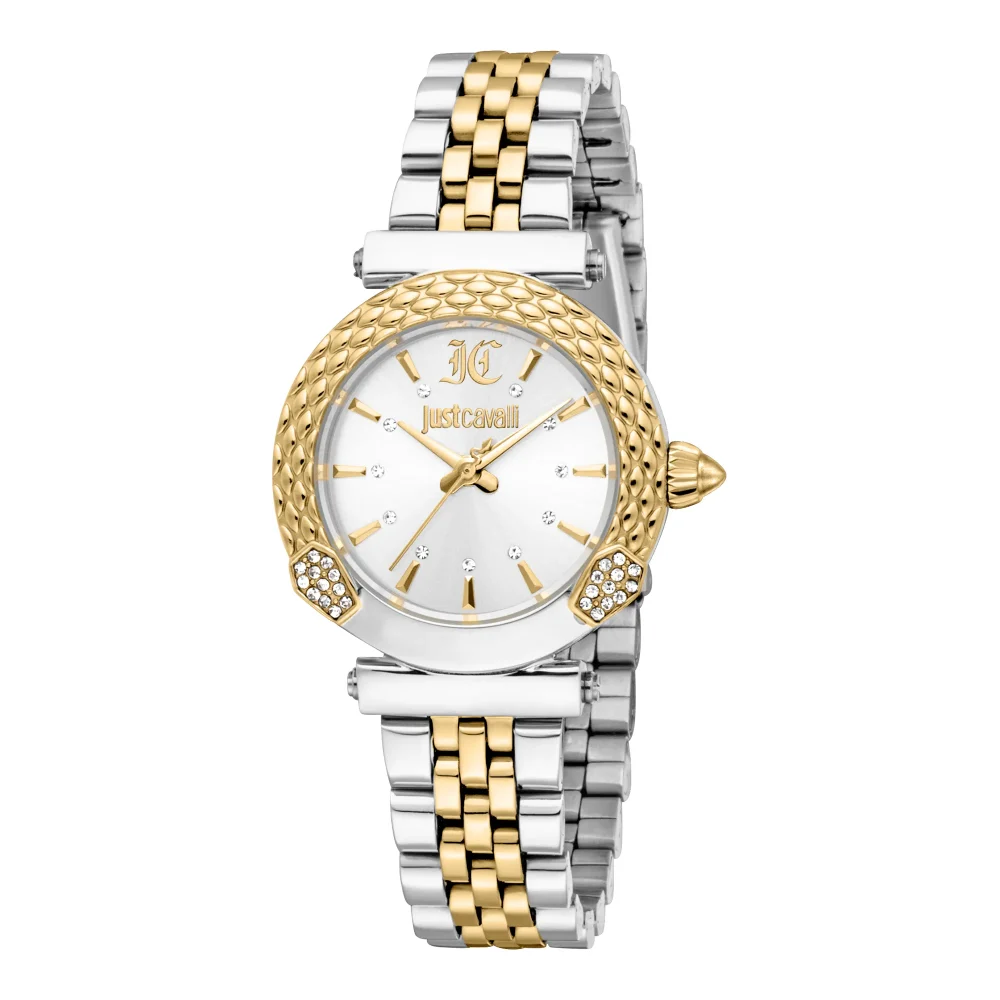 Just Cavalli Animalier Mistero Snake Ladies Fashion Watch - Two Tones YG JC1L332M0375 main image