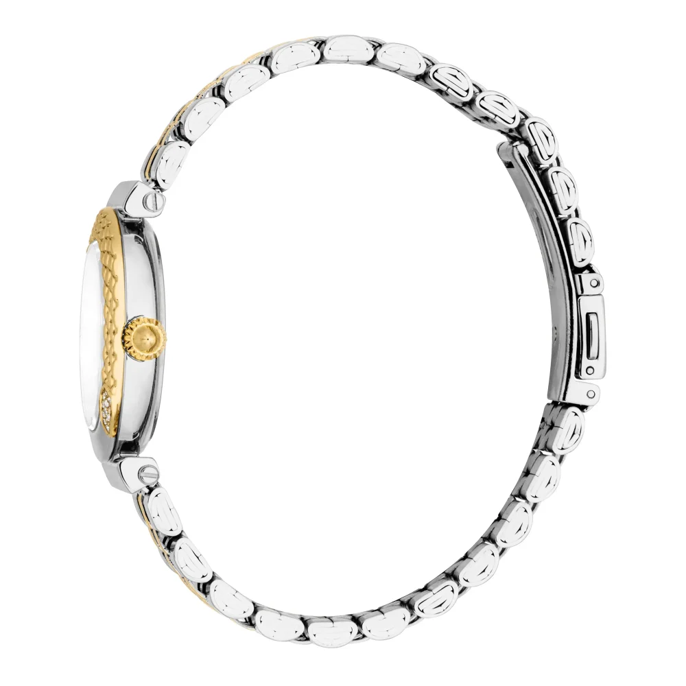 Just Cavalli Animalier Mistero Snake Ladies Fashion Watch - Two Tones YG JC1L332M0375 video360