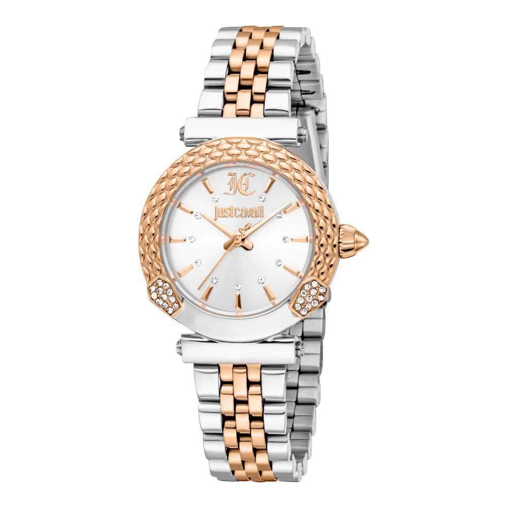 Just Cavalli Animalier Mistero Snake Ladies Fashion Watch - Two Tones RG JC1L332M0385 main image