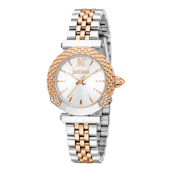 Just Cavalli Animalier Mistero Snake Ladies Fashion Watch - Two Tones RG JC1L332M0385 main image