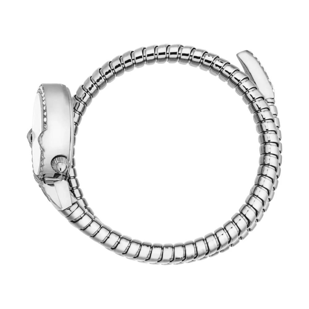 Just Cavalli Signature Snake Radiosa Ladies Fashion Watch - Silver JC1L350M0015 video360