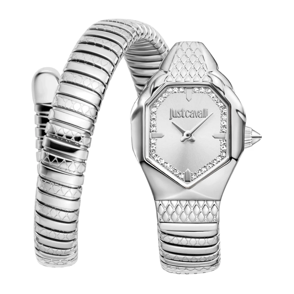 Just Cavalli Signature Snake Aria Ladies Fashion Watch - Silver JC1L369M0015 main image