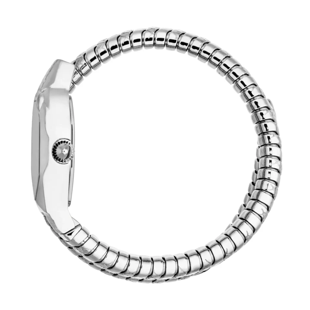 Just Cavalli Signature Snake Aria Ladies Fashion Watch - Silver Black JC1L369M0025 video360