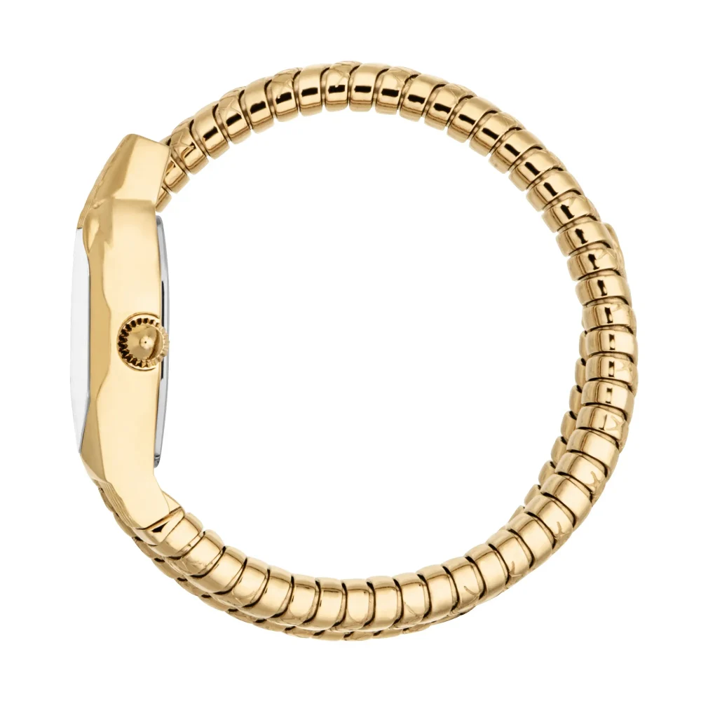Just Cavalli Signature Snake Aria Ladies Fashion Watch - Yellow Gold Silver JC1L369M0035 video360