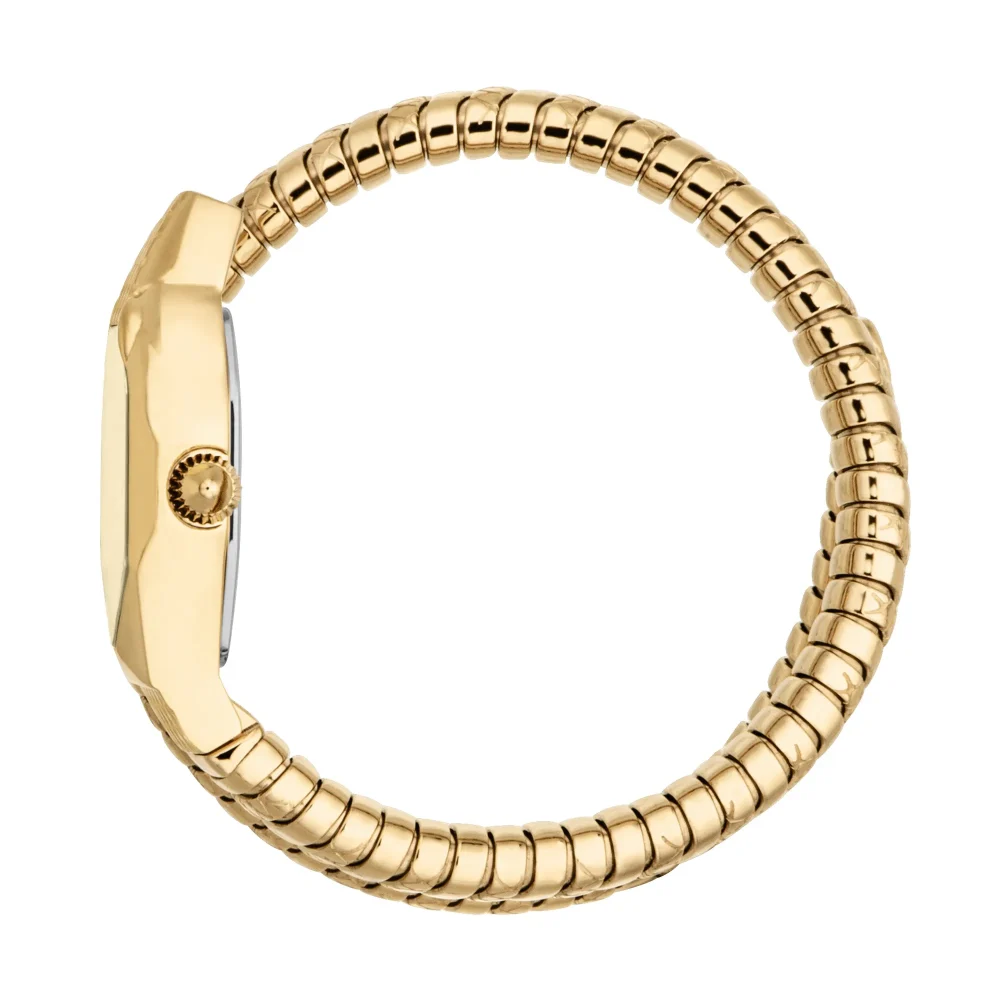 Just Cavalli Signature Snake Aria Ladies Fashion Watch - Yellow Gold Champagne JC1L369M0045 video360