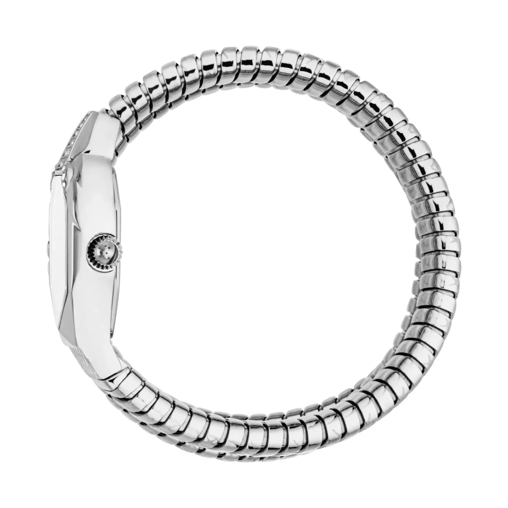 Just Cavalli Signature Snake Ambra Ladies Fashion Watch - Silver JC1L370M0015 video360