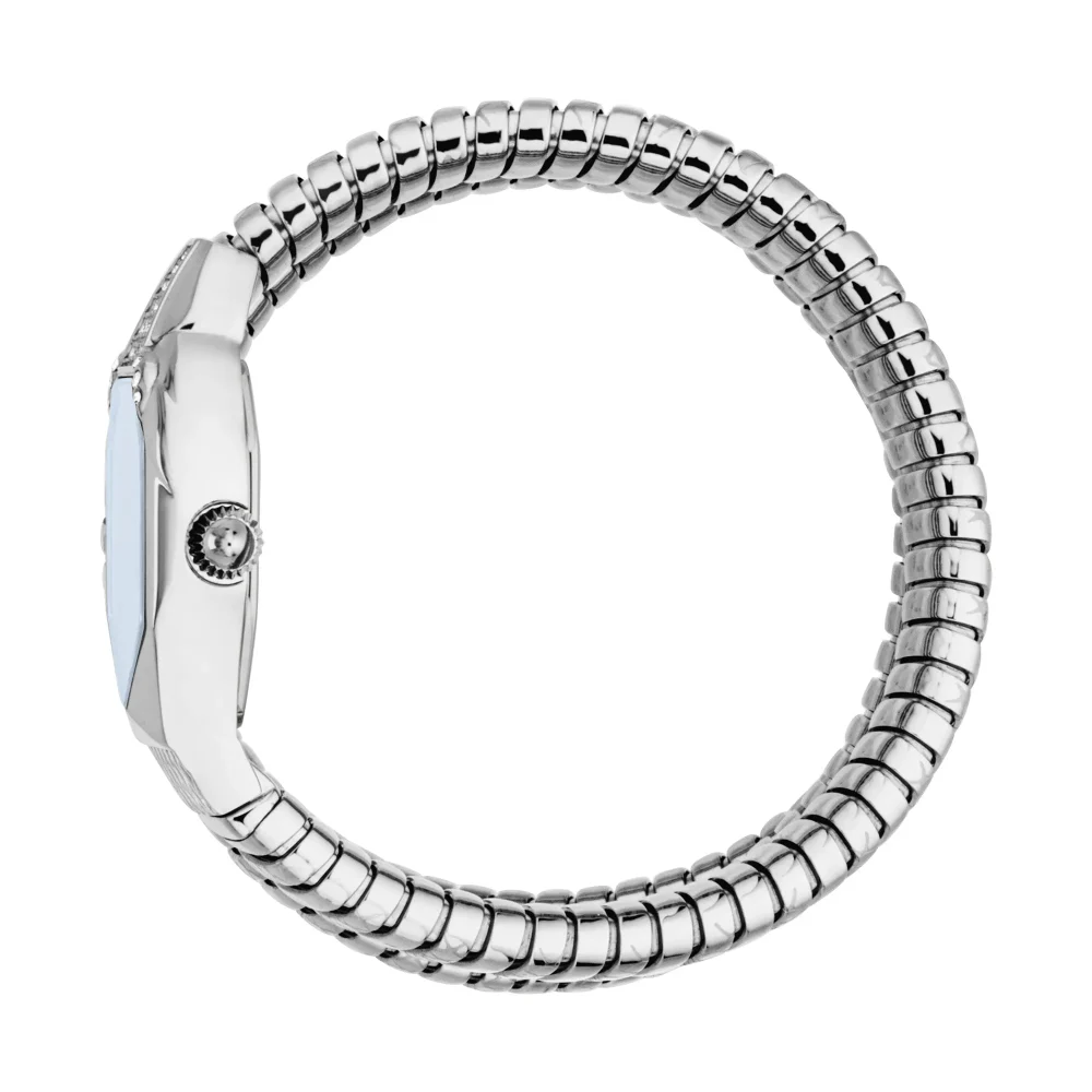 Just Cavalli Signature Snake Ambra Ladies Fashion Watch - Silver Night blue JC1L370M0025 video360