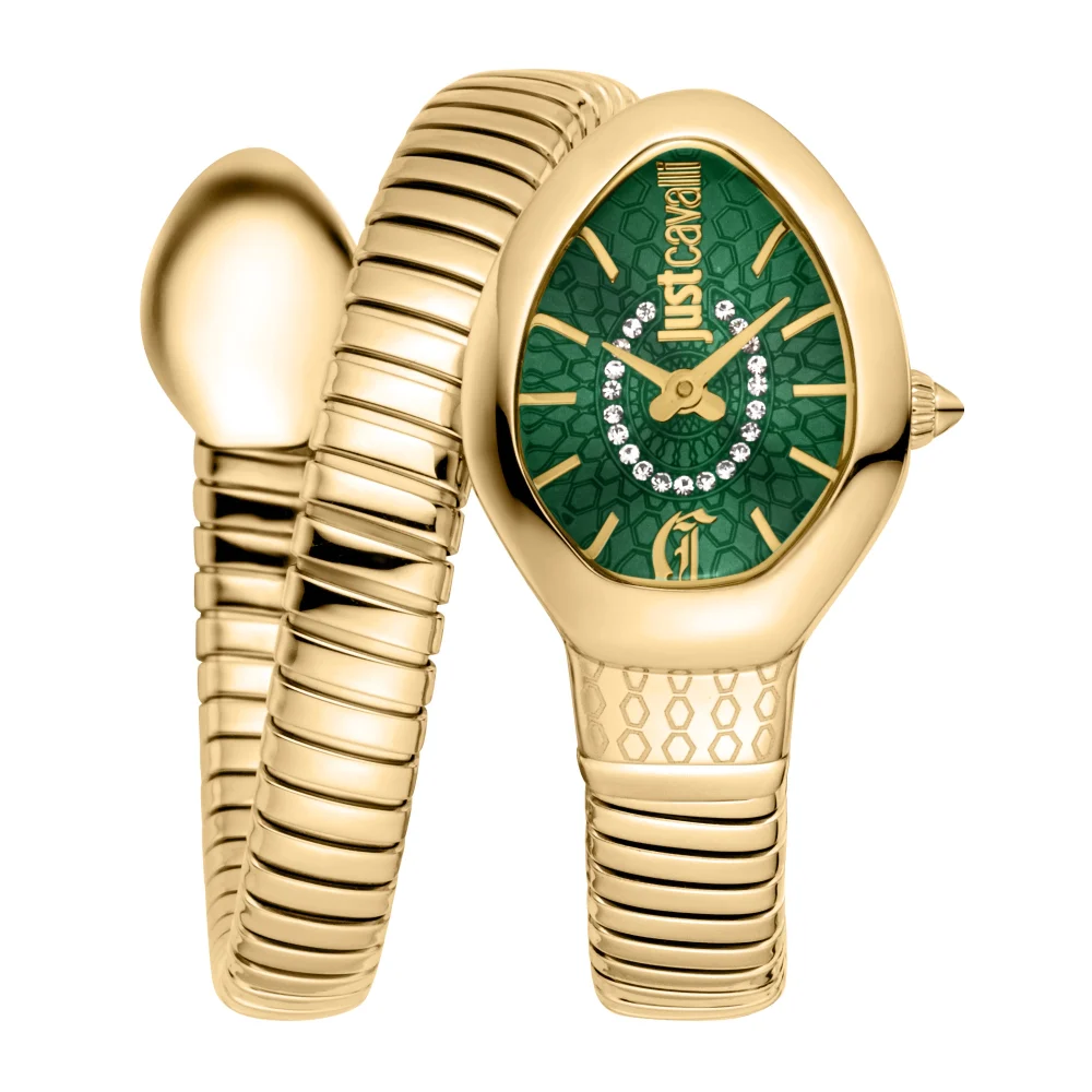 Just Cavalli Signature Snake Eclisse Ladies Fashion Watch - Yellow Gol Green JC1L371M0035 main image