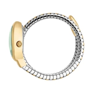 Just Cavalli Signature Snake Eclisse Ladies Fashion Watch - Two Tones YG Silver Green JC1L371M0065 video360