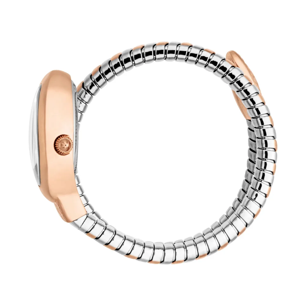 Just Cavalli Signature Snake Eclisse Ladies Fashion Watch - Two Tones RG Silver JC1L371M0075 video360