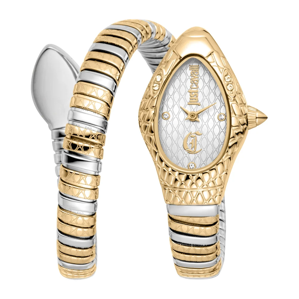 Just Cavalli Signature Snake Vetra Ladies Fashion Watch - Two Tones YG JC1L373M0055 main image