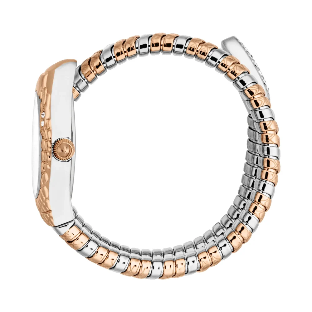 Just Cavalli Signature Snake Vetra Ladies Fashion Watch - Two Tones RG JC1L373M0065 video360