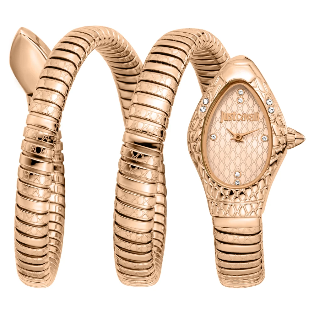 Just Cavalli Signature Snake Aurela Ladies Fashion Watch - Rose Gold JC1L374M0045 main image