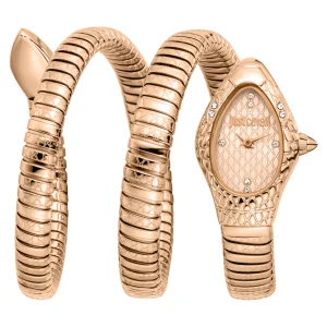 Just Cavalli Signature Snake Aurela Ladies Fashion Watch - Rose Gold JC1L374M0045 main image
