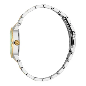 Just Cavalli Animalier Primavera Snake Ladies Fashion Watch - Two Tones YG Green JC1L378M0075 video360