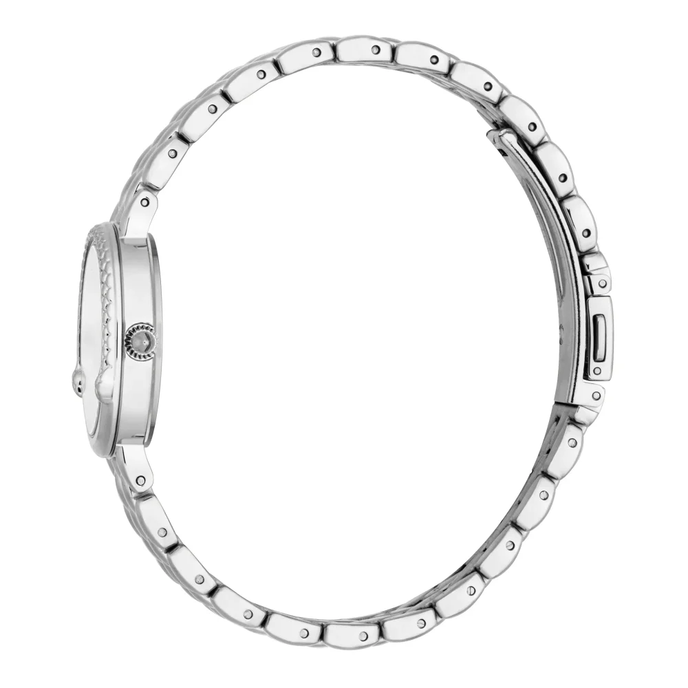 Just Cavalli Animalier Rosa Snake Ladies Fashion Watch - Silver JC1L379M0015 video360