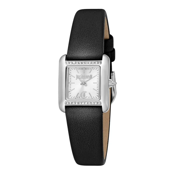 Just Cavalli Animalier Sera Ladies Fashion Watch - Leather Black Silver JC1L384L0015 main image